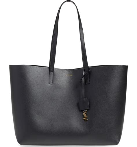 shopping leather tote saint laurent.